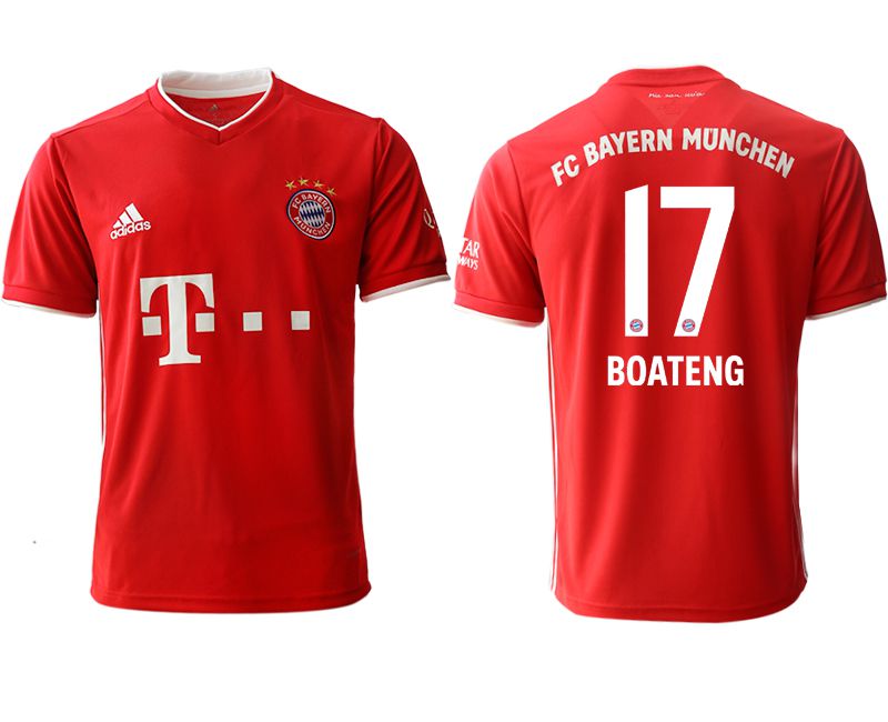 Men 2020-2021 club Bayern Munich Home aaa version #17 red Soccer Jerseys->customized soccer jersey->Custom Jersey